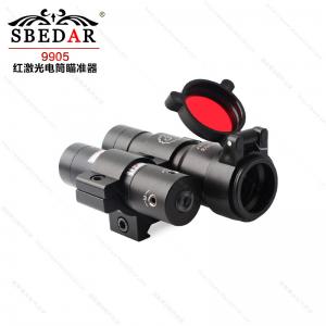 LED强光电筒镭射红激光一体瞄准器 9905红激光狙击瞄