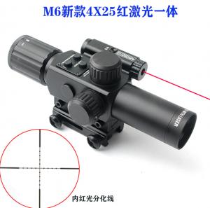 m6新款4x25宽窄两用瞄准镜