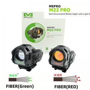 高质量M22 Pro小跑车户外真光纤探测瞄准器胶合玻璃超轻五档调节